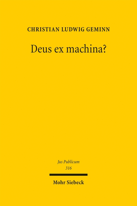 Deus ex machina? - Christian Ludwig Geminn