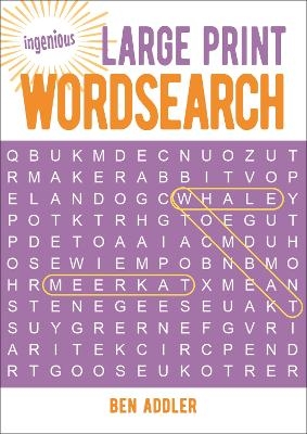 Large Print Wordsearch - Ben Addler