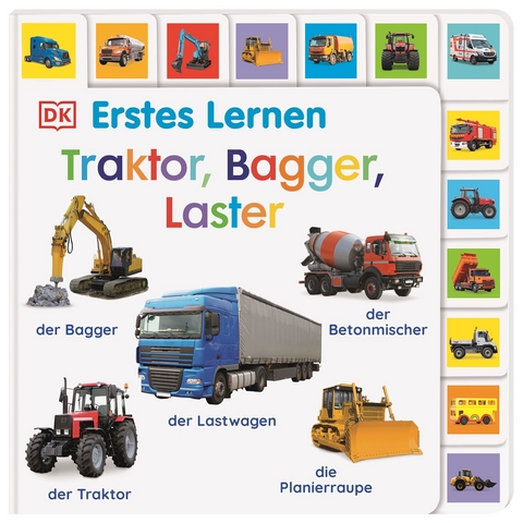 Erstes Lernen. Traktor, Bagger, Laster - DK Erstes Lernen