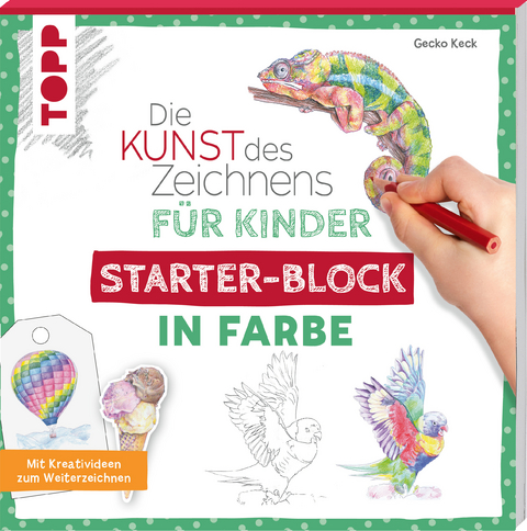 Die Kunst des Zeichnens f&uuml;r Kinder Starter-Block - In Farbe - Gecko Keck