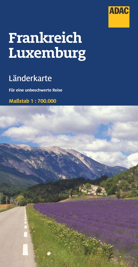 ADAC L&auml;nderkarte Frankreich, Luxemburg 1:700.000