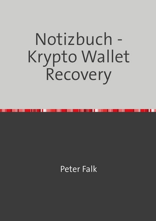 Krypto - Wallet Recovery Notizbuch