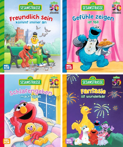 Nelson Mini-B&uuml;cher: Sesamstra&szlig;e 1-4 (Einzel/WWS)