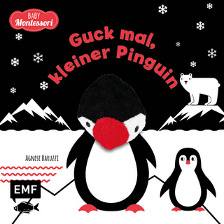 Kontrastbuch für Babys mit Fingerpuppe: Guck mal, kleiner Pinguin
