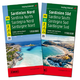 Sardinien, Stra&szlig;enkarten-Set 1:150.000, freytag & berndt