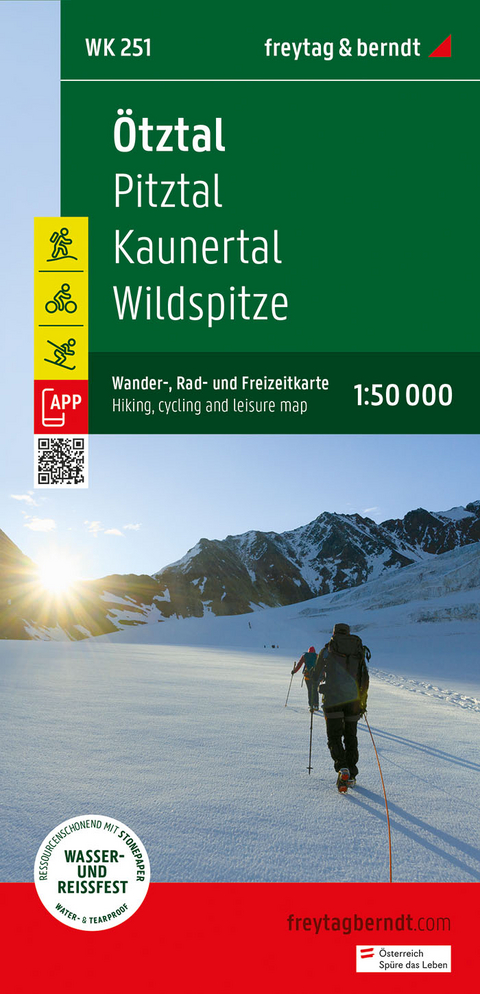 &Ouml;tztal, Wander-, Rad- und Freizeitkarte 1:50.000, freytag & berndt, WK 251