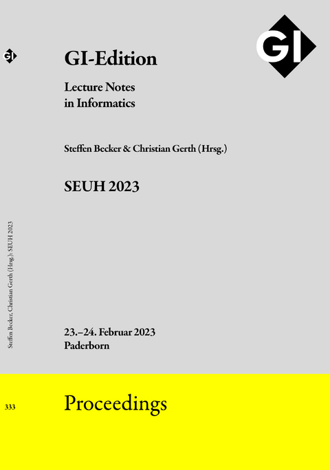 GI Edition Proceedings Band 333 "SEUH 2023" - 