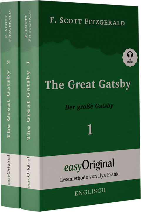 The Great Gatsby / Der gro&szlig;e Gatsby - 2 Teile (Buch + 2 MP3 Audio-CD) - Lesemethode von Ilya Frank - Zweisprachige Ausgabe Englisch-Deutsch - F. Scott Fitzgerald