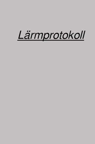 Lärmprotokoll