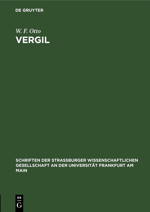 Vergil - W. F. Otto