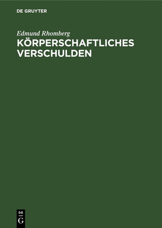 Körperschaftliches Verschulden