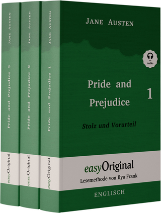 Pride and Prejudice / Stolz und Vorurteil - Teile 1-3 Softcover (Buch + 3 MP3 Audio-CD) - Lesemethode von Ilya Frank - Zweisprachige Ausgabe Englisch-Deutsch