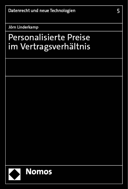 Personalisierte Preise im Vertragsverh&auml;ltnis - J&ouml;rn Linderkamp