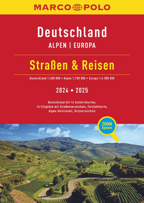 MARCO POLO Stra&szlig;en & Reisen 2024/2025 Deutschland 1:300.000