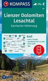 Lienzer Dolomiten, Lesachtal, Karnischer H&ouml;henweg 1:50.000