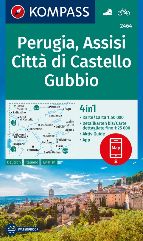 Perugia, Assisi, Citt&agrave; di Castello, Gubbio