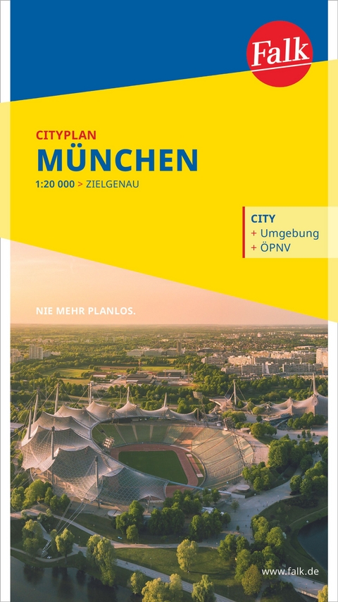 Falk Cityplan M&uuml;nchen 1:22.500