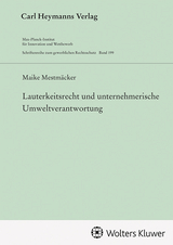 Lauterkeitsrecht und unternehmerische Umweltverantwortung - Maike Mestm&auml;cker