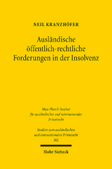 Ausl&auml;ndische &ouml;ffentlich-rechtliche Forderungen in der Insolvenz - Neil Kranzh&ouml;fer