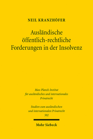 Ausländische öffentlich-rechtliche Forderungen in der Insolvenz