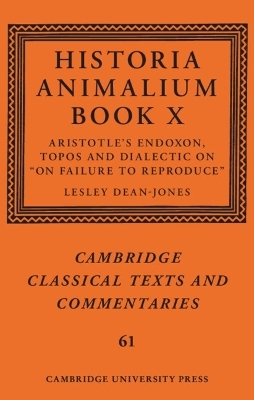 Historia Animalium Book X