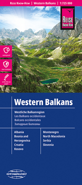 Reise Know-How Landkarte Westliche Balkanregion / Western Balkans (1:725.000) -  Reise Know-How Verlag Peter Rump GmbH