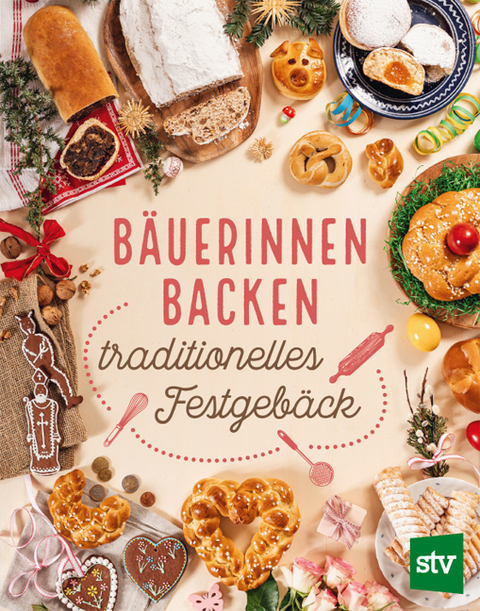 B&auml;uerinnen backen traditionelles Festgeb&auml;ck - 