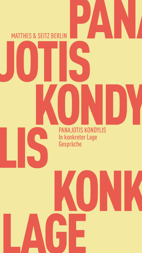 In konkreter Lage - Panajotis Kondylis