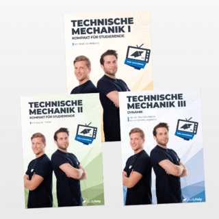 Technische Mechanik 1, 2 & 3 Lernhefte Set - Statik, Festigkeitslehre & Dynamik