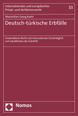 Deutsch-t&uuml;rkische Erbf&auml;lle - Maximilian Georg Koehl