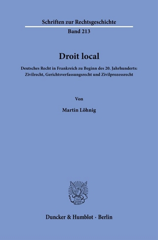 Droit local.