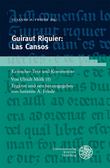 Guiraut Riquier: Las Cansos - Ulrich M&ouml;lk