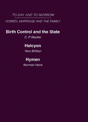 Women, Marriage and Family: Mini-set B Today & Tomorrow 2 vols