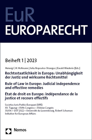 Rechtsstaatlichkeit in Europa: Unabhängigkeit der Justiz und wirksame Rechtsmittel | Rule of Law in Europe: Judicial independence and effective remedies | État de droit en Europe: indépendance de la justice et recours effectifs