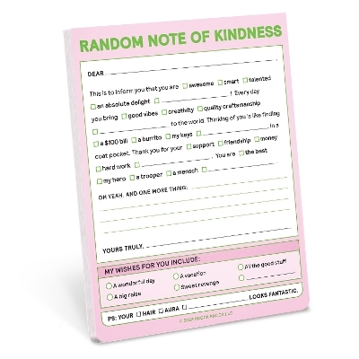 Knock Knock Random Note of Kindness Nifty Note -  Knock Knock