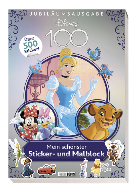 Disney 100: Mein sch&ouml;nster Sticker- und Malblock -  Panini