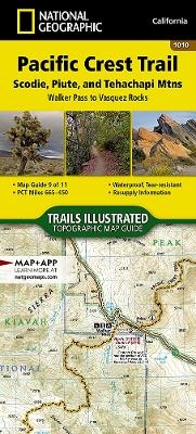 Pacific Crest Trail: Scodie, Piute, And Tehachapi Mountains Map [walker Pass To Vasquez Rocks]