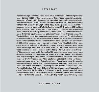 Inventory - Sebastian Adamo, Marcelo Faiden