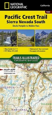 Pacific Crest Trail: Sierra Nevada South Map [devil's Postpile To Walker Pass] - National Geographic Maps