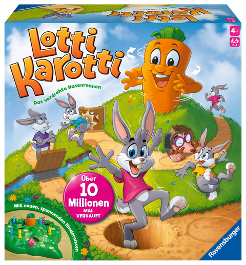 Lotti Karotti - Aktionsspiel Laufspiel Wettlaufspiel f&uuml;r Kinder ab 4 Jahre