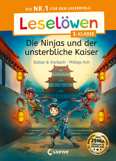 Lesel&ouml;wen 3. Klasse - Die Ninjas und der unsterbliche Kaiser -  St&uuml;tze &  Vorbach
