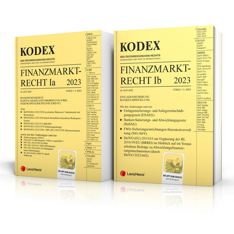KODEX Finanzmarktrecht Band Ia + Ib 2023 - inkl. App - 