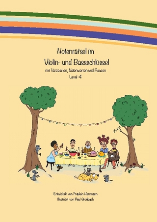 Notenrätsel im Violin- und Bassschlüssel