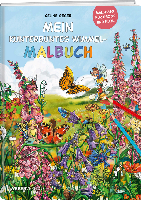 Mein kunterbuntes Wimmel-Malbuch - Celine Geser