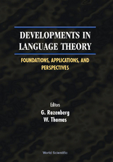 DEVELOPMENTS IN LANGUAGE THEORY - 