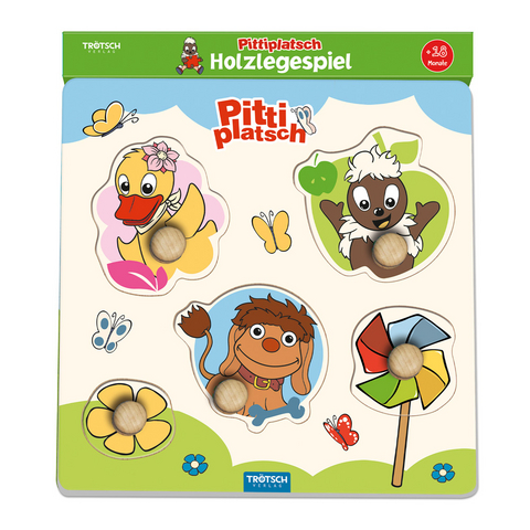 Tr&ouml;tsch Pittiplatsch Holzlegespiel - 