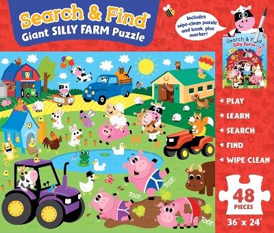 Book & Puzzle Silly Farm (48 Piece Puzzle) - 