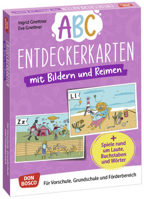 Abc-Entdeckerkarten mit Bildern und Reimen - Ingrid Gnettner