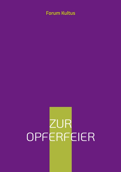 Zur Opferfeier - 