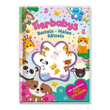 Tr&ouml;tsch Besch&auml;ftigungsbuch Malbuch Bastelbuch Tierbabys - 